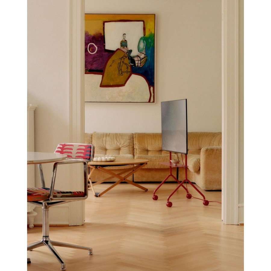 Pedestal Moon Light TV-St&auml;nder 100 cm, Burnin' Red